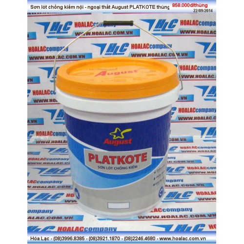 Sơn lót chống kiềm nội - ngoại thất August PLATKOTE thùng 18 lít
